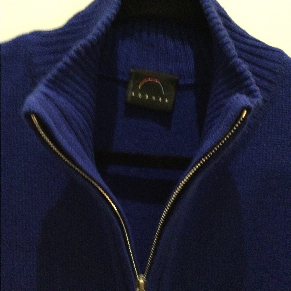 BOGNER chandail avec fermoir en laine et acrylique
